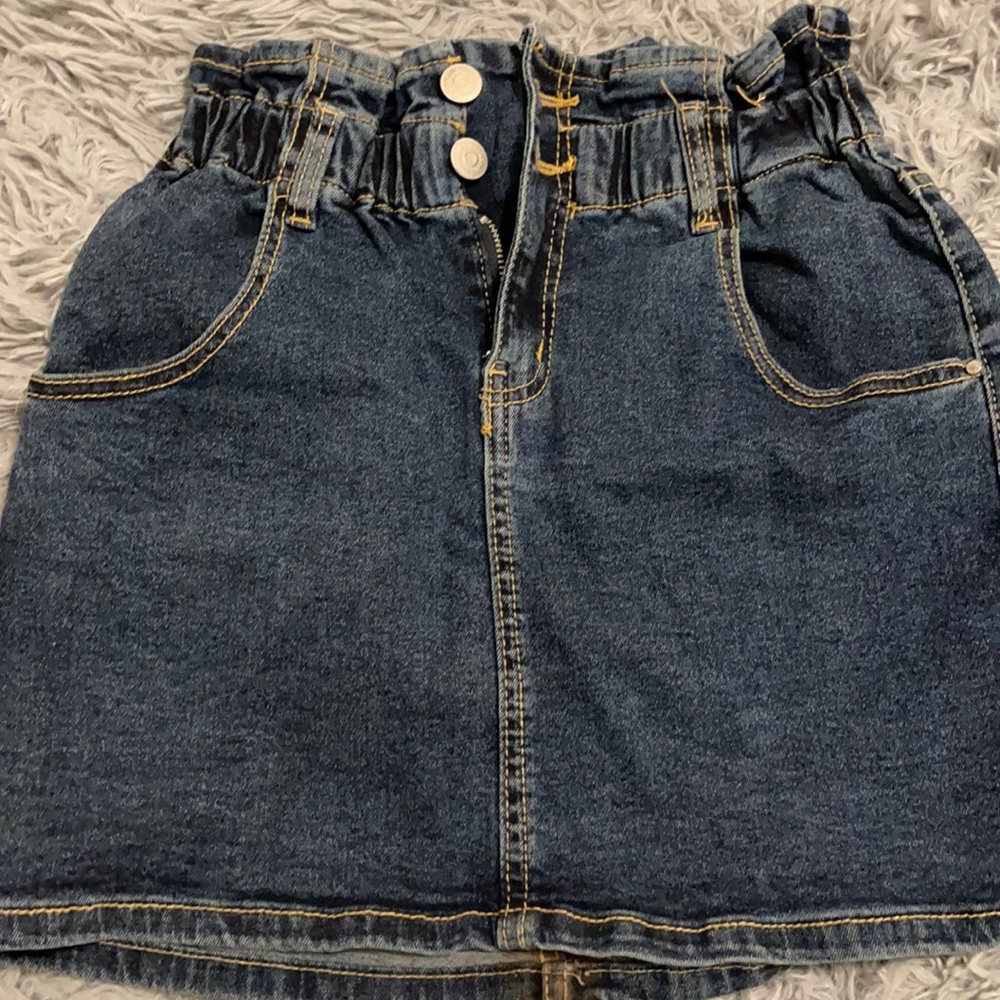 Denim mini skirt, women, S-M